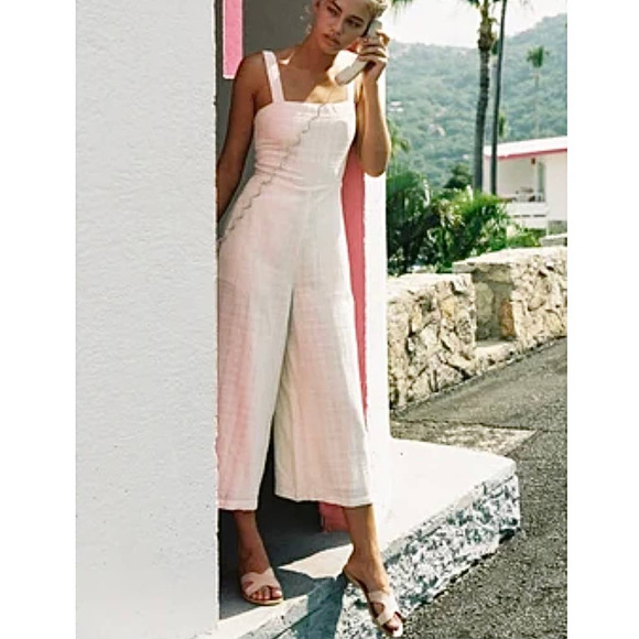 l*space Pants - NWT - L*SPACE Oceanside Jumper in Cream - Size Small